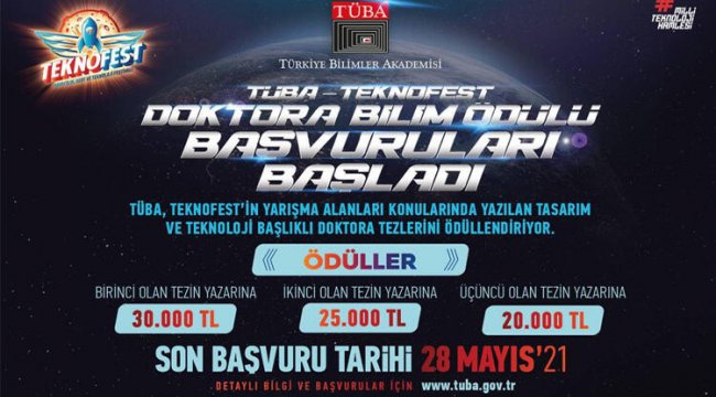 Doktora Bilim Ödülleri rekorların festivali TEKNOFEST'te