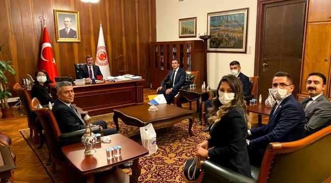 VMD, TBMM'de ziyaretlerde bulundu