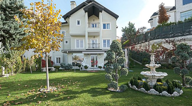 Ankara Angora evlerinde site içerisinde satılık villa