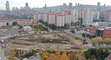 Çayyolu’na kent meydanı ve otopark yapılıyor