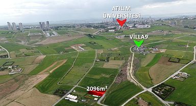 Gölbaşı Kızılcaşar’da 2.096 m2 köşe parsel satılık arsa