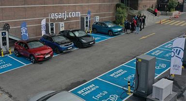 Ankara’nın en büyük elektrikli araç şarj istasyonu hizmet başladı