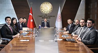 Sanayi ve Teknoloji Bakanı Kacır Huawei heyetiyle Ankara'da görüştü