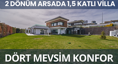 İncek N Modern sitesinde 2 dönüm arsa alanında lüks ve konforlu villa