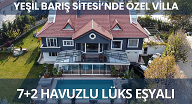 Yeşil barış konaklarında havuzlu ultra lüks satılık villa