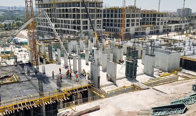 Ankara Adalet Sarayı'nın inşaatı hızla ilerliyor