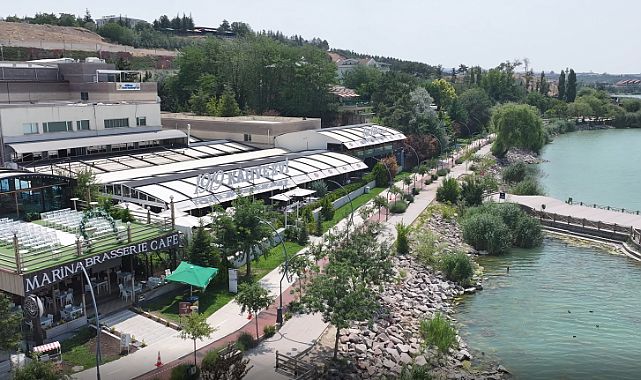 Gölbaşı Mogan gölü sahilindeki işgaller kaldırıldı