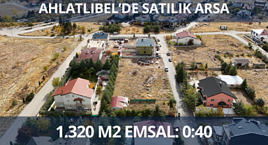 Ahlatlıbel'de 4 villalık 1.320 m2 arsa satışa sunuldu