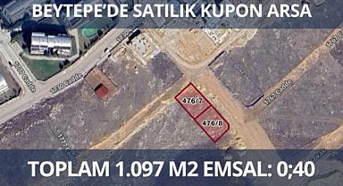 Beytepe'de köşe parsel kupon arsalar satışa sunuldu