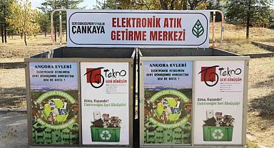 Çankaya'da elektronik atıklar geri dönüşüme kazandırıldı
