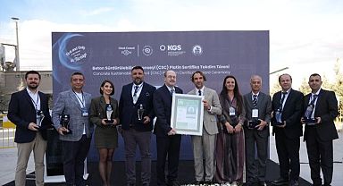 Limak Çimento'nun anka fabrikası csc platinum sertifikası aldı