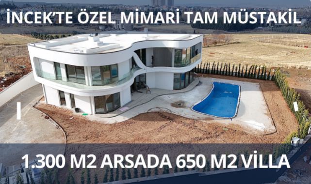 Ankara'da inşa edilen İncek İnci villası satışa sunuldu
