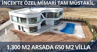 Ankara'da inşa edilen İncek İnci villası satışa sunuldu