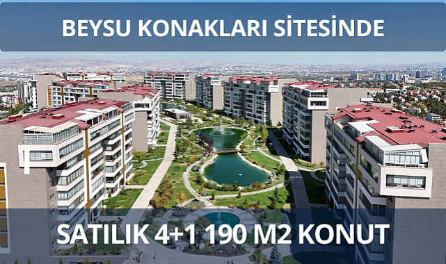Beysu Konakları'nda satılık lüks 4+1: gölet manzaralı