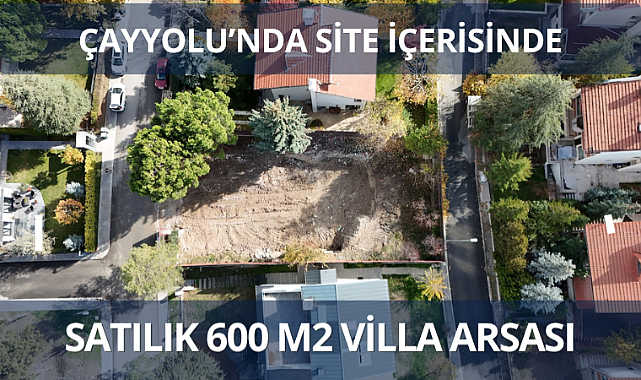 Çayyolu'nda site içerisinde 600 m² satılık arsa fırsatı