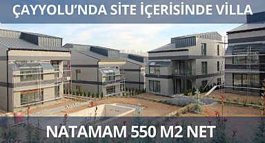 Çayyolu Park Caddesi'nde site içerisinde güçlü altyapılı satılık villa