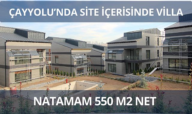 Çayyolu Park Caddesi'nde site içerisinde natamam satılık villa