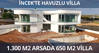 İncek'te tam müstakil havuzlu satılık villa