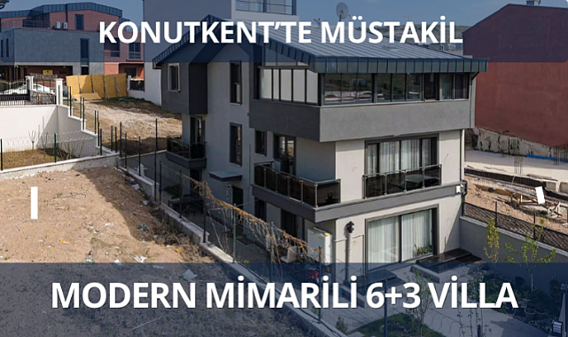 Konutkent'te yaşam planı çok tasarlanmış lüks villa