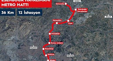 Ankara Esenboğa Havalimanı Metro inşaatı 2026’da başlayacak