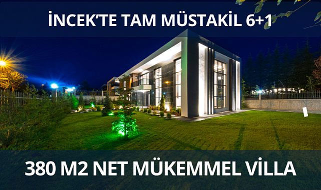 İncek'te yaşam kalitesini artıran tam müstakil mükemmel villa satışa sunuldu