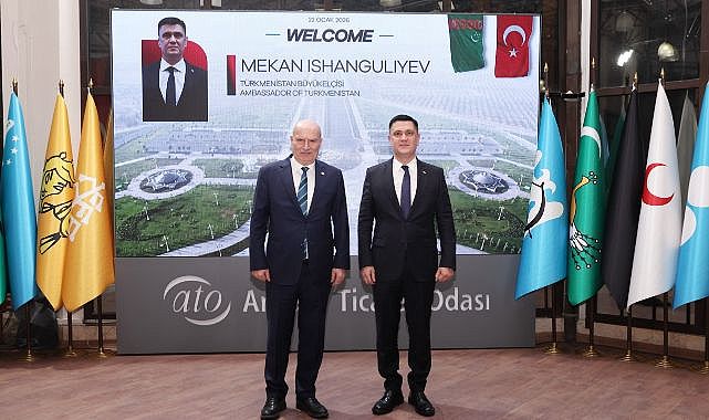 Türkmenistan Büyükelçisi Ishangulıyev ATO’yu ziyaret etti