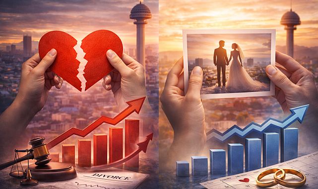 Ankara’da boşanmalar artıyor evlilikler azalıyor