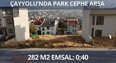 Çayyolu İlko’da park cepheli 282 m² satılık arsa
