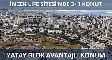 İncek Life Sitesi'nde yatay blokta satılık 3+1 konut