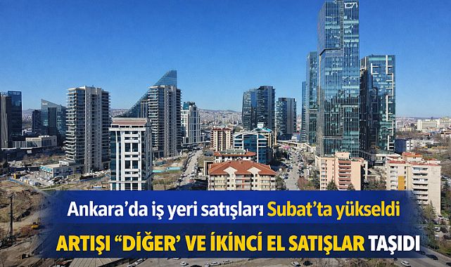 Ankara'da iş yeri satışları Şubat'ta yükseldi, artışı 