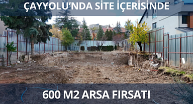 Çayyolu'nda site içerisinde 600 m² arsa fırsatı