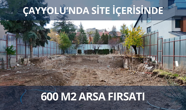 Çayyolu'nda site içerisinde 600 m² arsa fırsatı