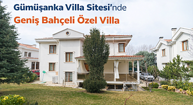 Çayyolu'nda site içerisinde 7 odalı geniş bahçeli villa