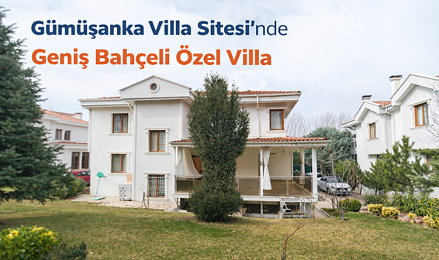 Çayyolu'nda site içerisinde 7 odalı geniş bahçeli villa