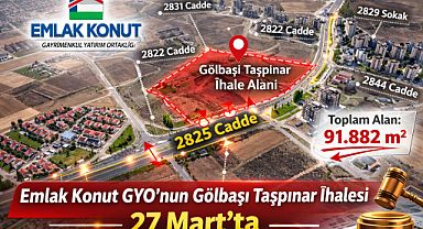 Emlak Konut GYO'dan Gölbaşı Taşpınar'da kat karşılığı arsa satış ihalesi