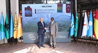 Gine büyükelçisi Fofana, ATO başkanı Gürsel Baran'ı ziyaret etti