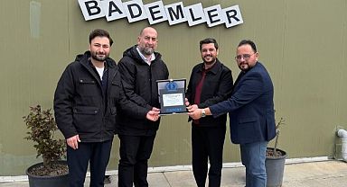 120 yıllık Alman markasından Badem Pınarı’na plaket