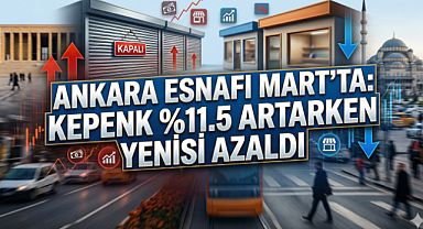 Ankara'da Mart ayında kapanan işyeri oranı %11,5 oranında arttı