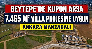 Beytepe'de 7.465 m² kupon arsa yatırımcıların ilgisine sunuldu