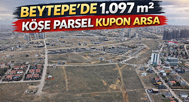 Beytepe'de köşe parsel kupon arsalar yatırımcıların ilgisine sunuldu
