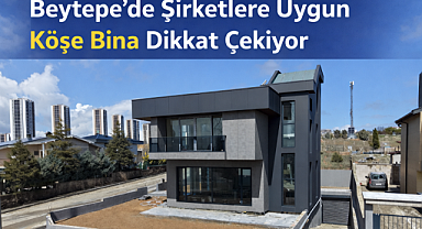 Beytepe'de şirket binasına uygun bulvara yakın köşe konumlu natamam bina