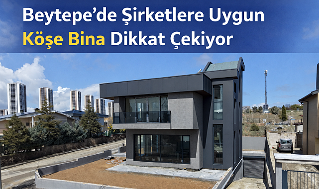 Beytepe'de şirket binasına uygun bulvara yakın köşe konumlu natamam bina