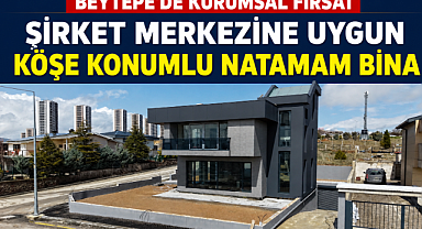 Beytepe'de şirket merkezine uygun köşe konumlu bina