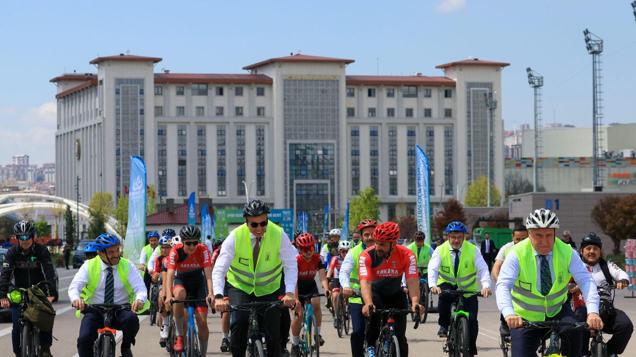 Ankara Rize günleri’nde pedallar hareketli yaşam için çevrildi