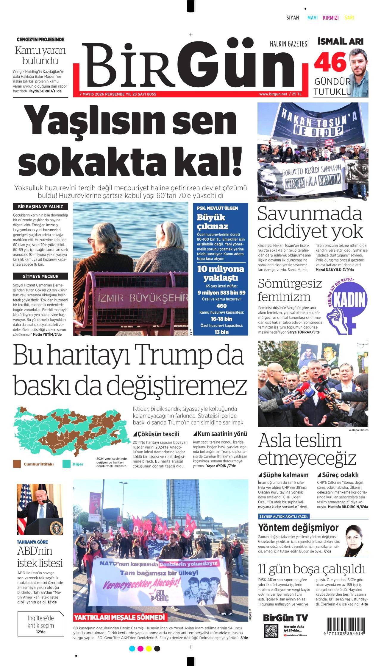 Birgün Gazetesi Gazete Manşeti
