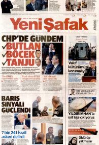 Yeni Şafak Gazetesi Gazete Manşeti