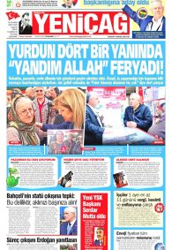 Yeniçağ Gazetesi Gazete Manşeti